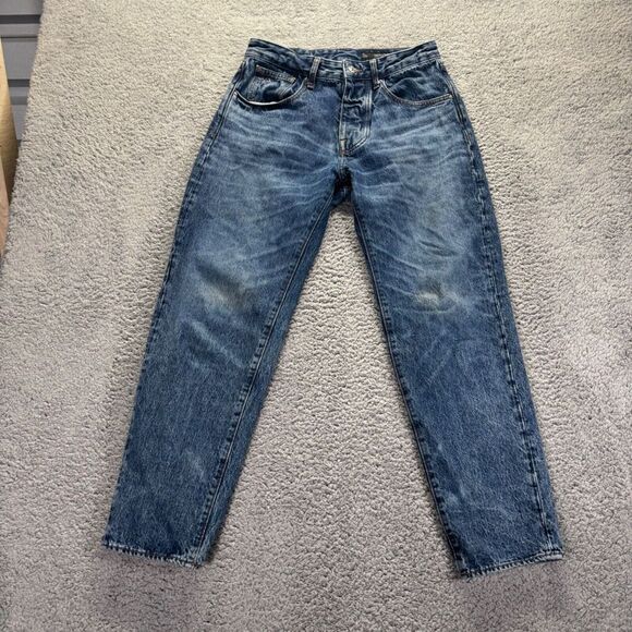 Armani Exchange Jeans Mens 29x29 Blue Medium Wash Cotton Loose